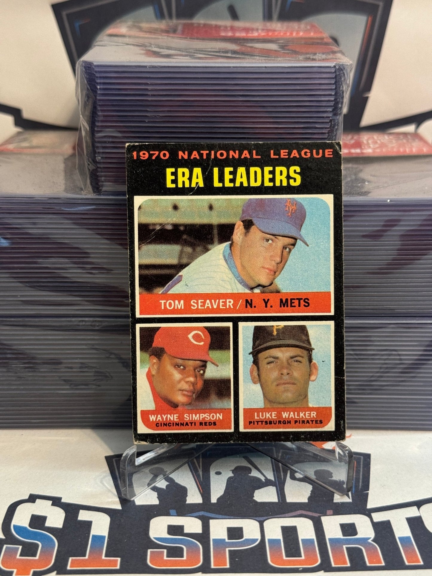 1971 Topps (ERA Leaders) Tom Seaver, Wayne Simpson, Luke Walker #68