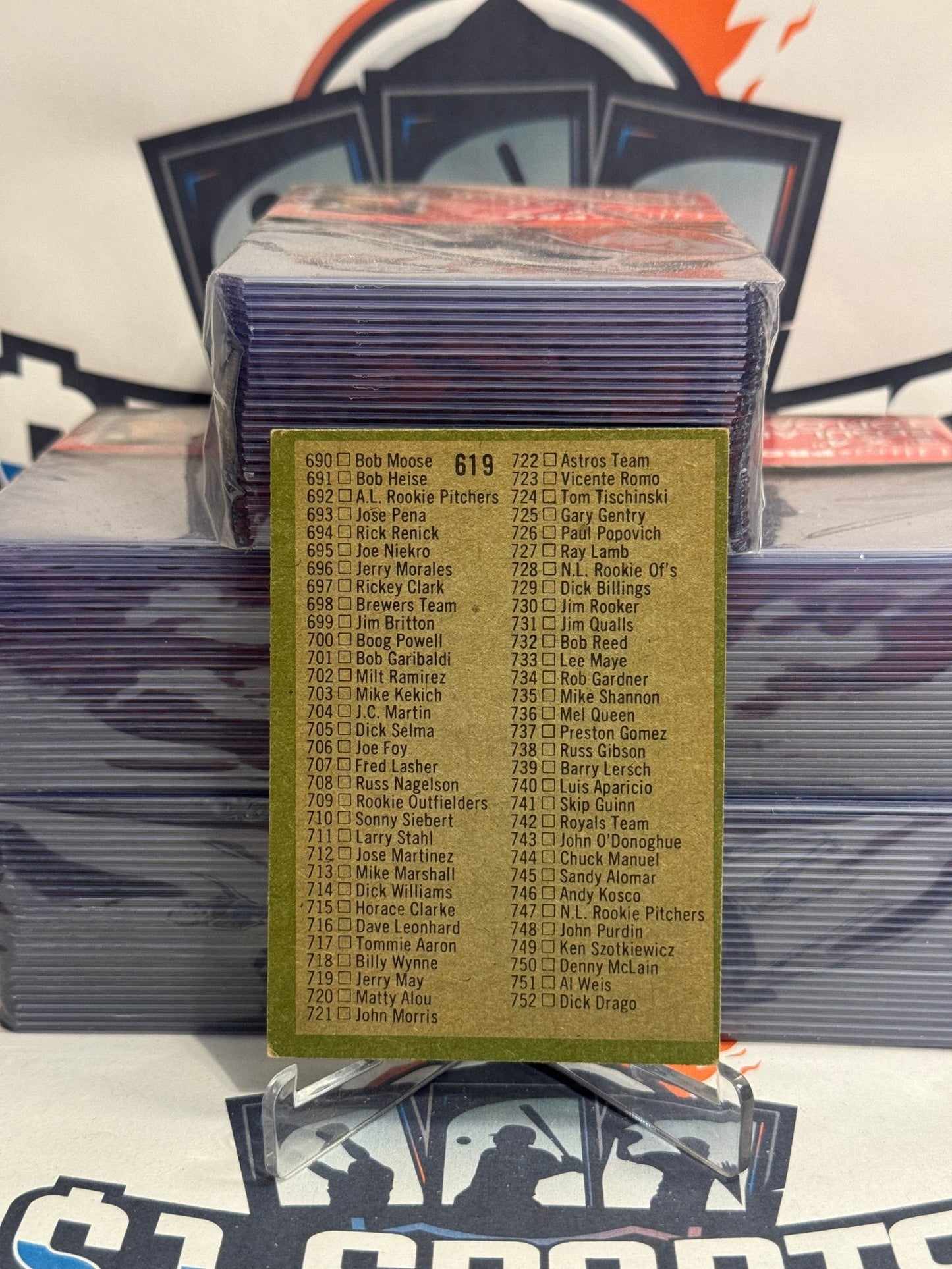 1971 Topps Heritage Checklist #619