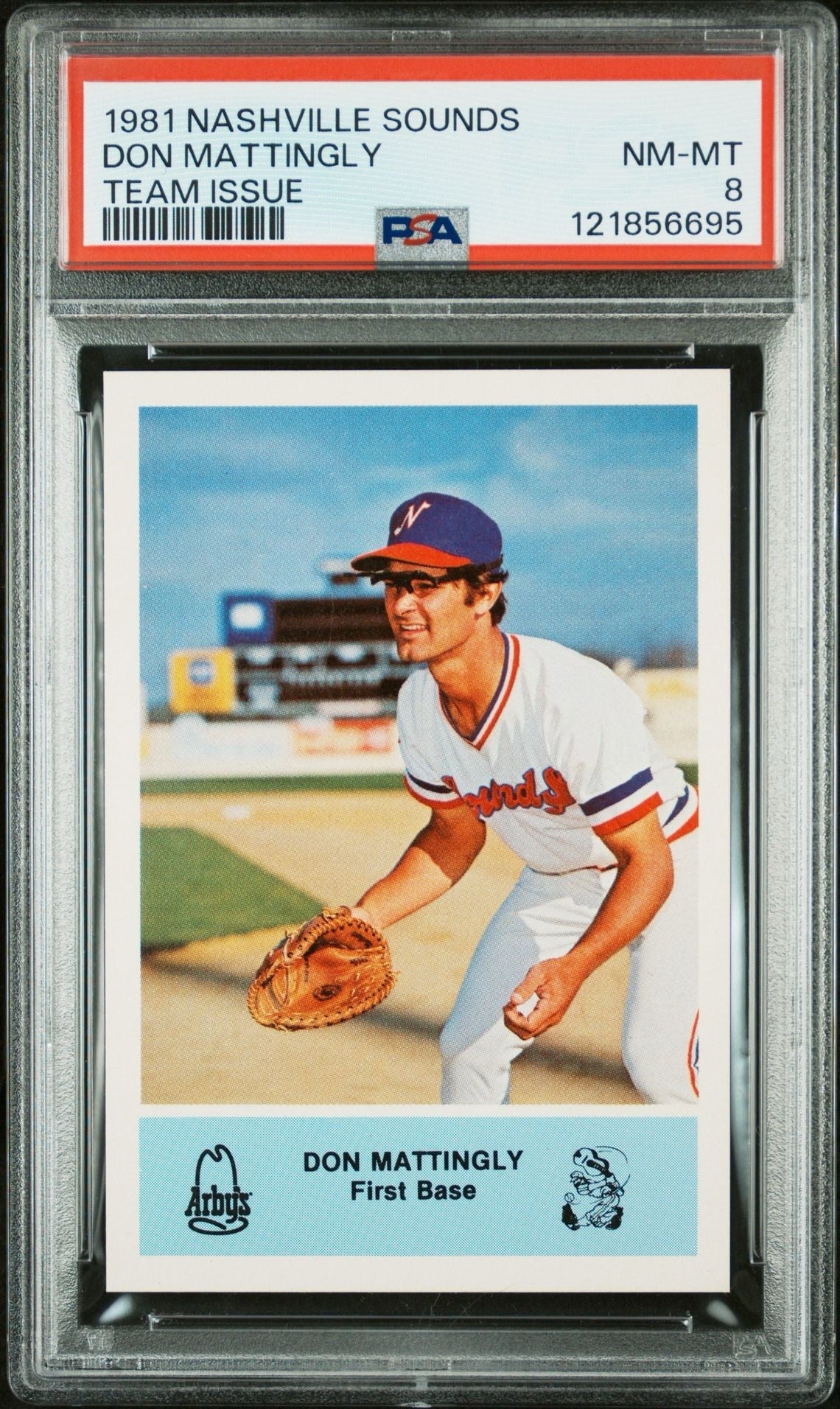 1981 Arby's Nashville Sound Don Mattingly Rookie NNO - PSA 8