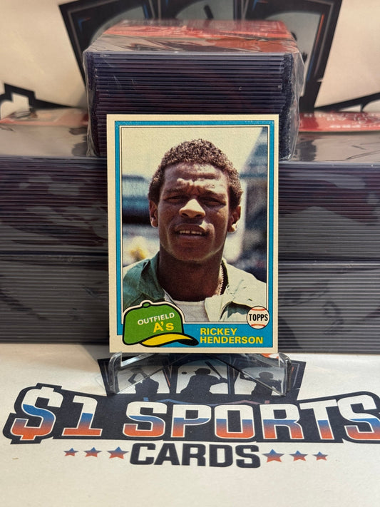 1981 Topps (2nd Year) Rickey Henderson #261