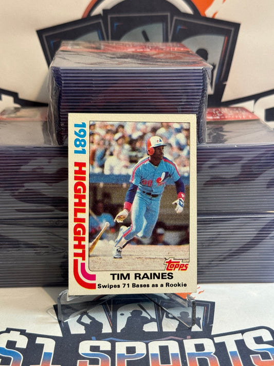 1982 Topps (Highlights) Tim Raines #3