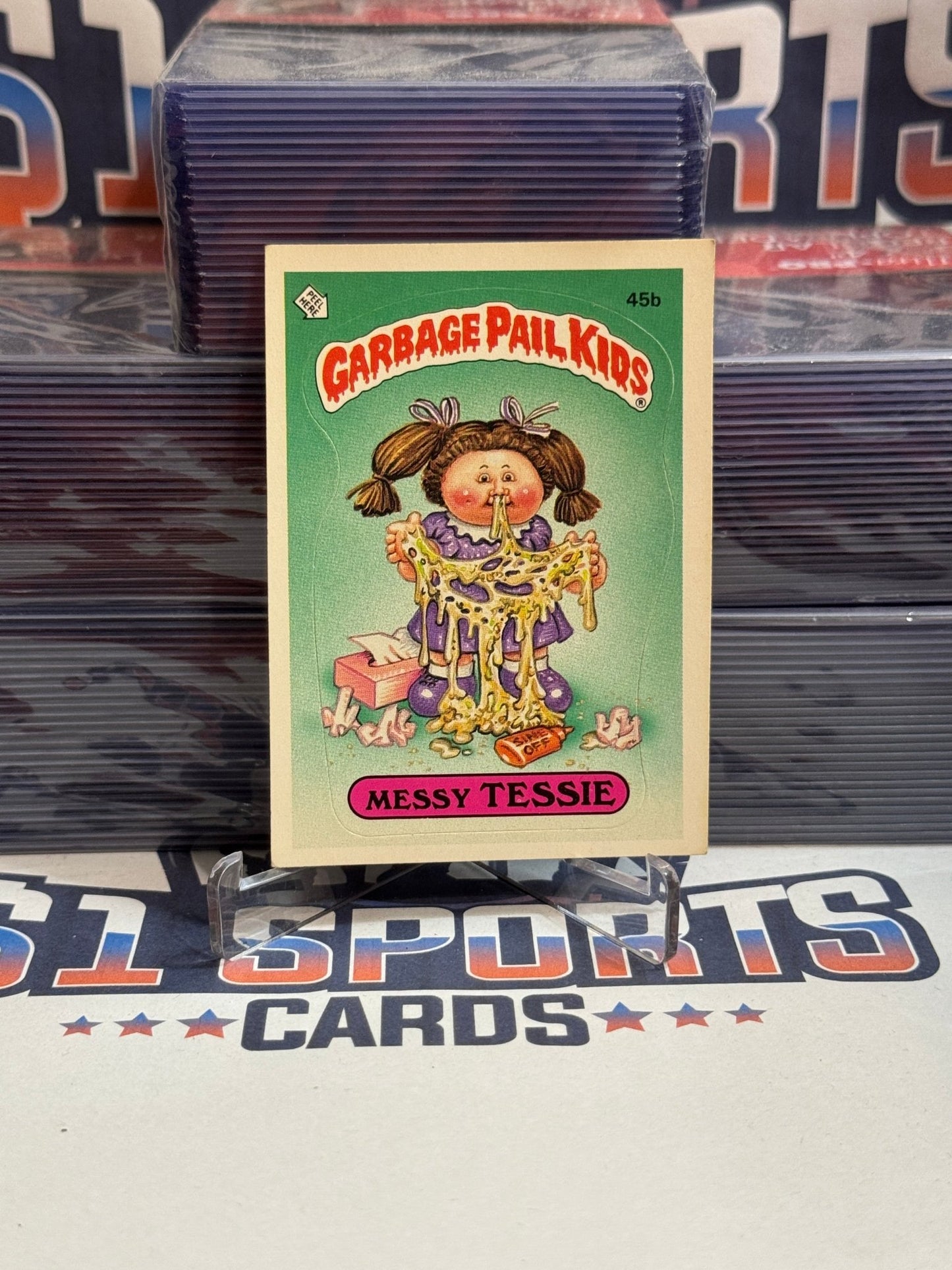 1985 Topps Garbage Pail Kids (Glossy) Messie Tessie #45b