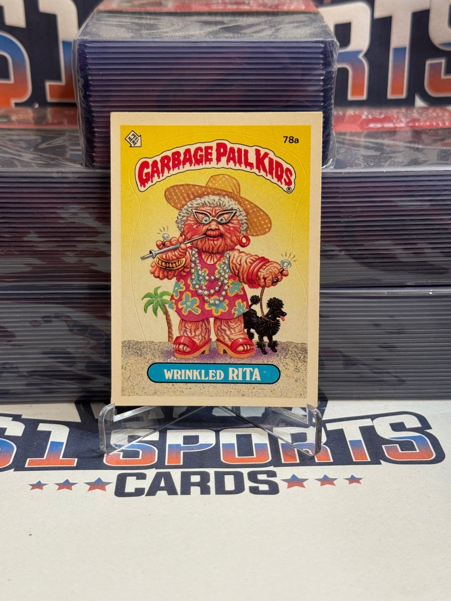 1985 Topps Garbage Pail Kids (Glossy) Wrinkled Rita #78a