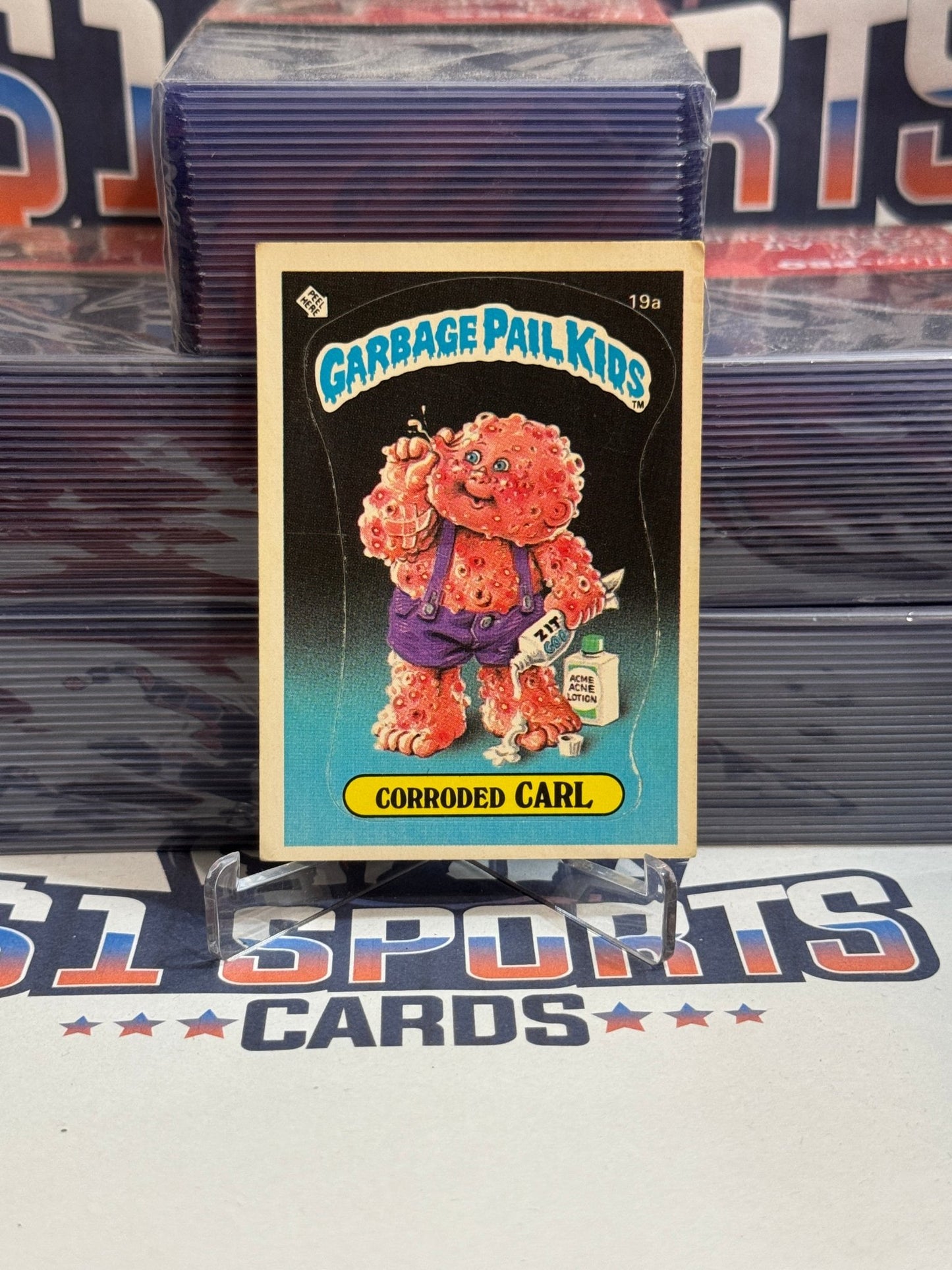 1985 Topps Garbage Pail Kids (Matte) Corroded Carl #19a