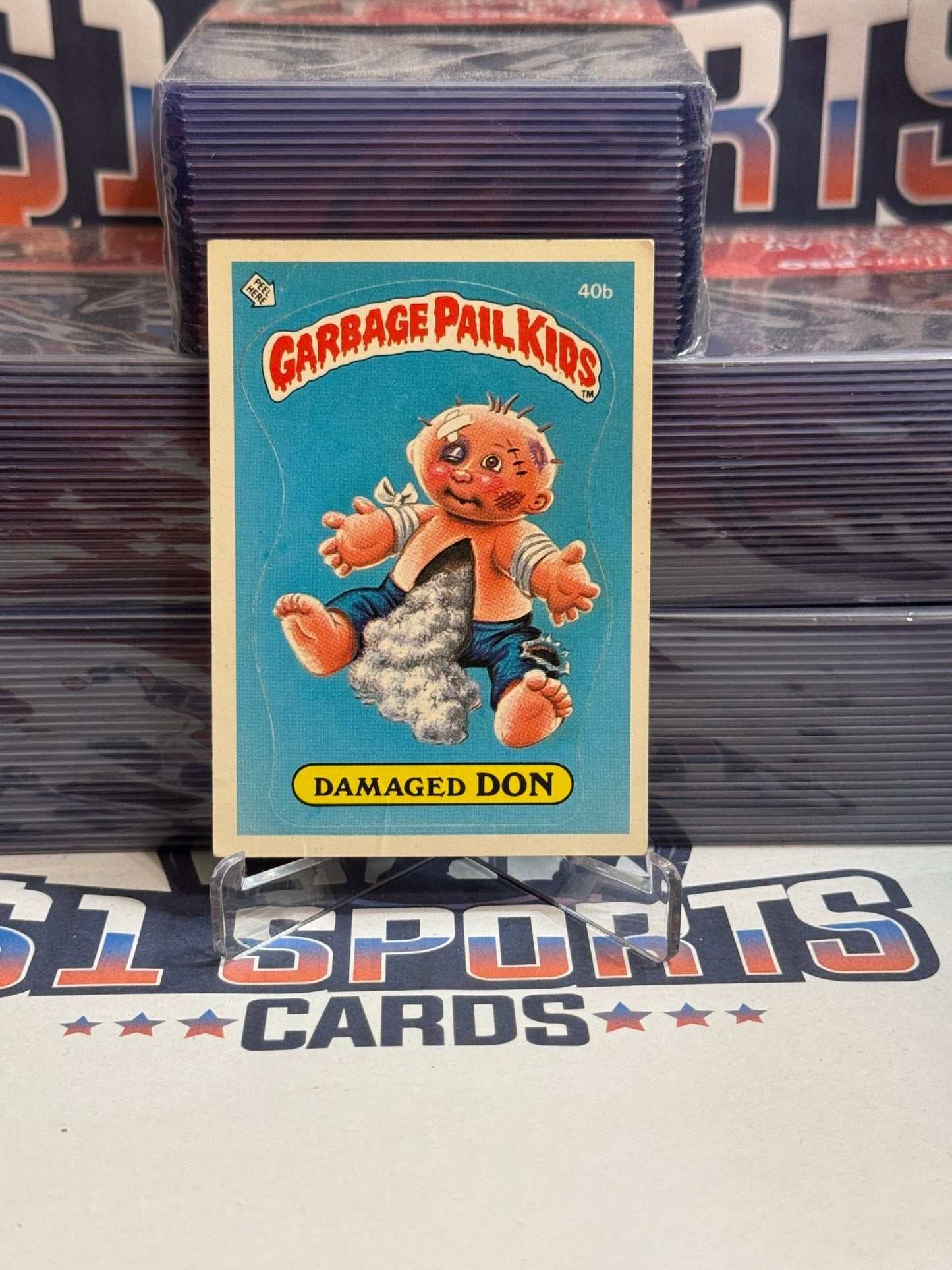 1985 Topps Garbage Pail Kids (Matte) Damaged Don #40b