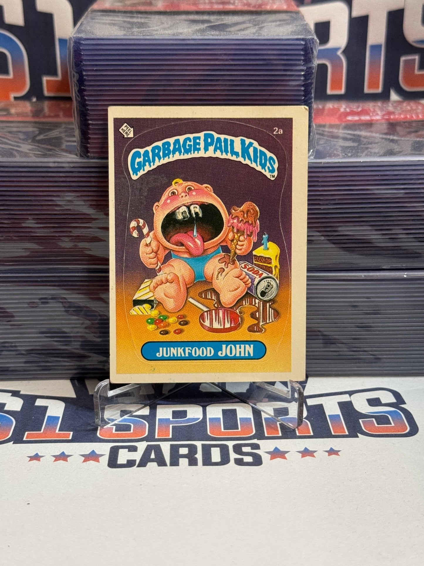 1985 Topps Garbage Pail Kids (Matte) Junkfood John #2a