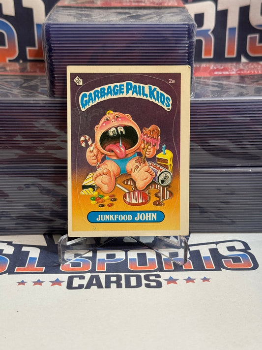 1985 Topps Garbage Pail Kids (Matte) Junkfood John #2a