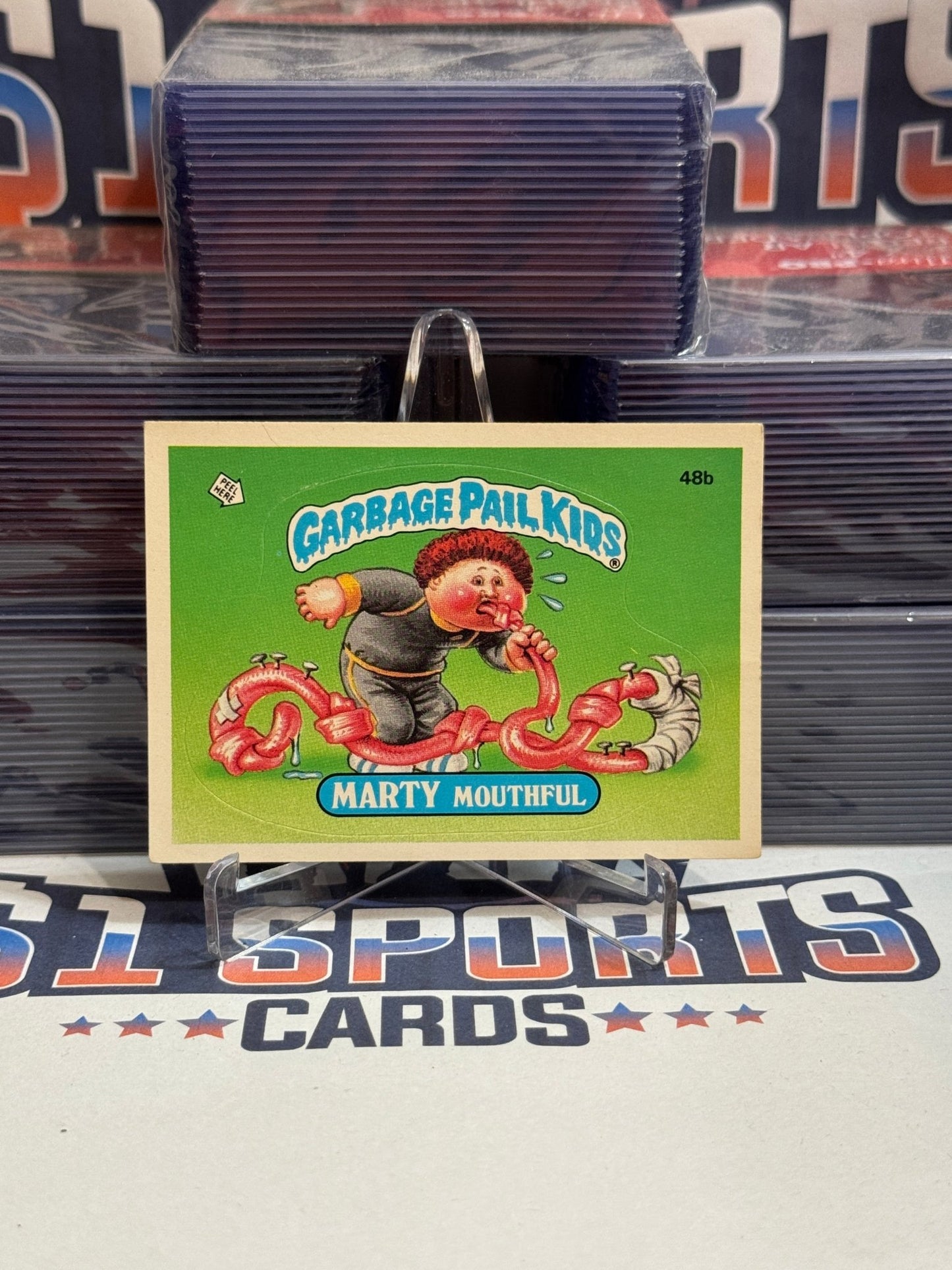 1985 Topps Garbage Pail Kids (Matte) Marty Mouthful #48b