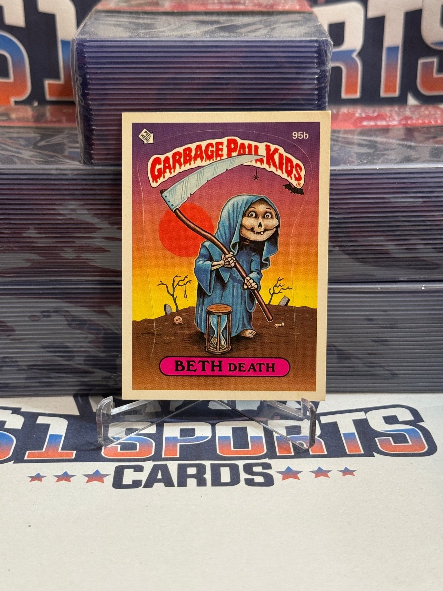 1986 Topps Garbage Pail Kids Beth Death #95b