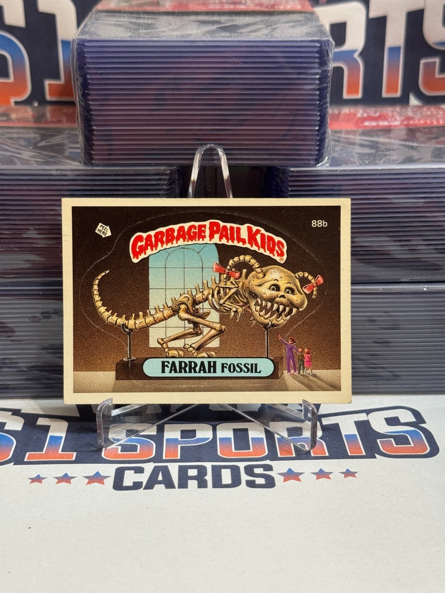 1986 Topps Garbage Pail Kids Farrah Fossil #88b