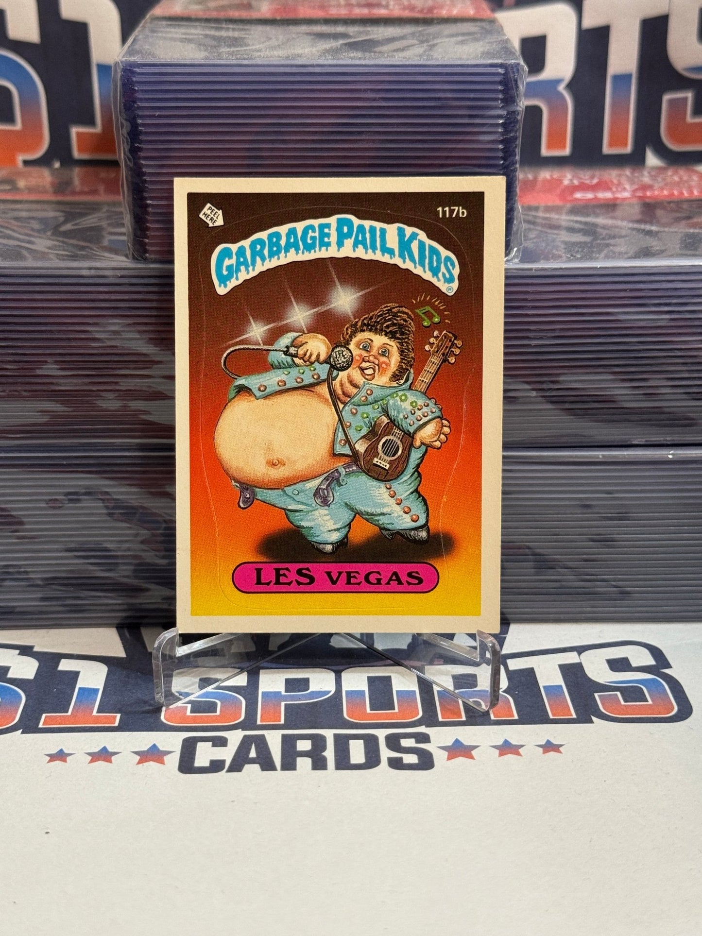 1986 Topps Garbage Pail Kids Les Vegas #117b