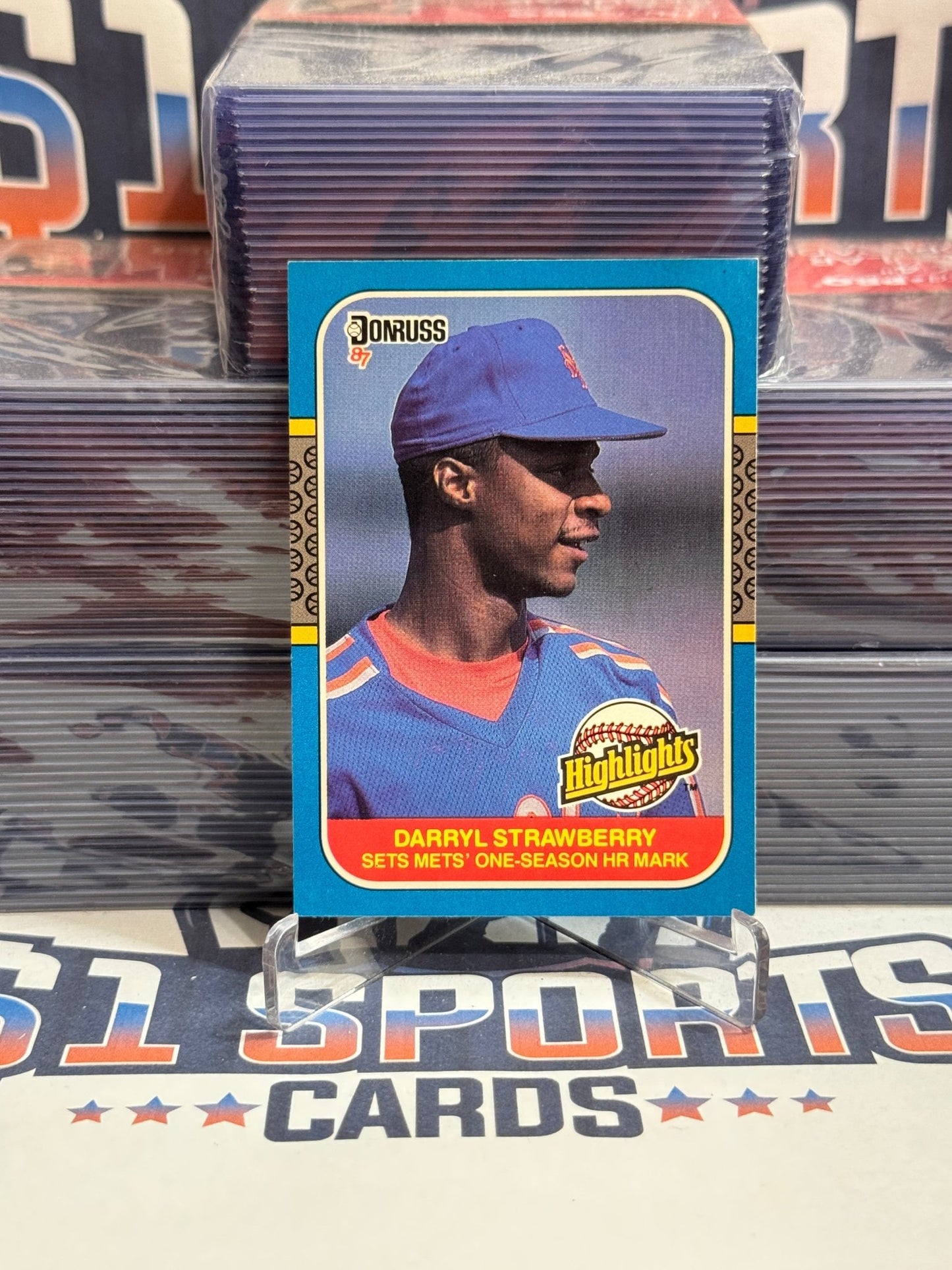 1987 Donruss (Highlights) Darryl Strawberry #42