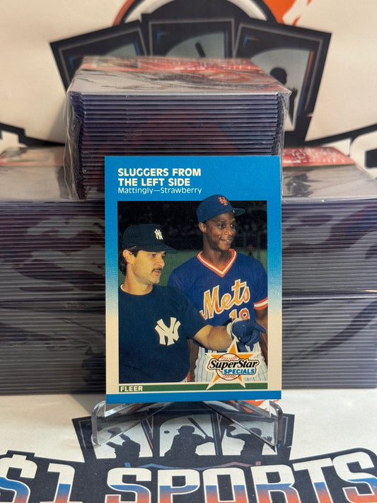 1987 Fleer (SuperStar Specials) Don Mattingly & Darryl Strawbery #638