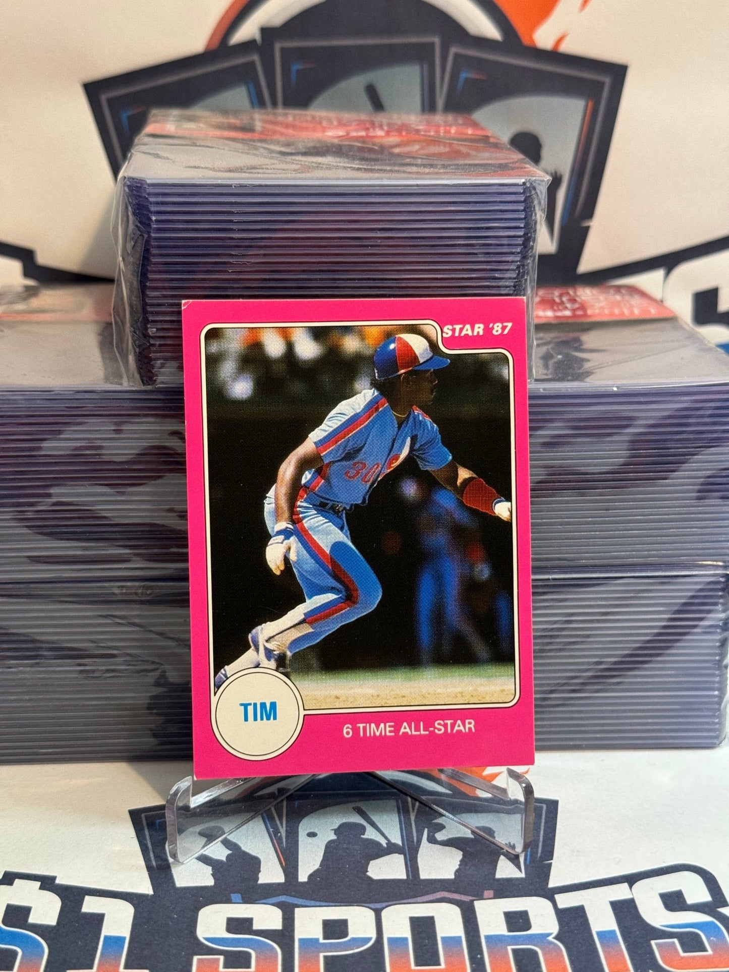 1987 Star (All-Star Sticker) Tim Raines #NNO