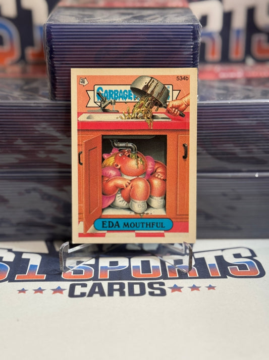 1988 Topps Garbage Pail Kids Eda Mouthful #534b