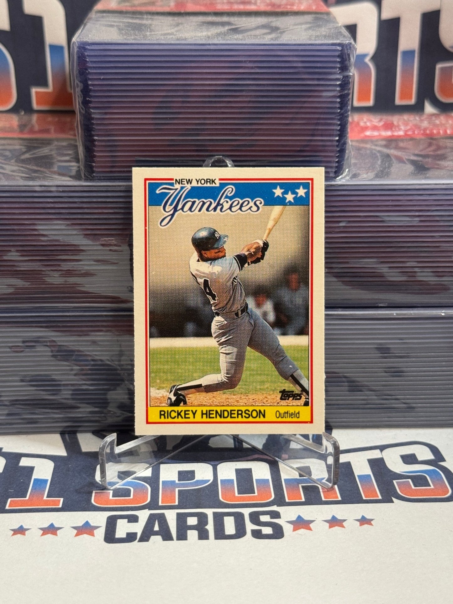 1988 Topps (Mini) Rickey Henderson #31