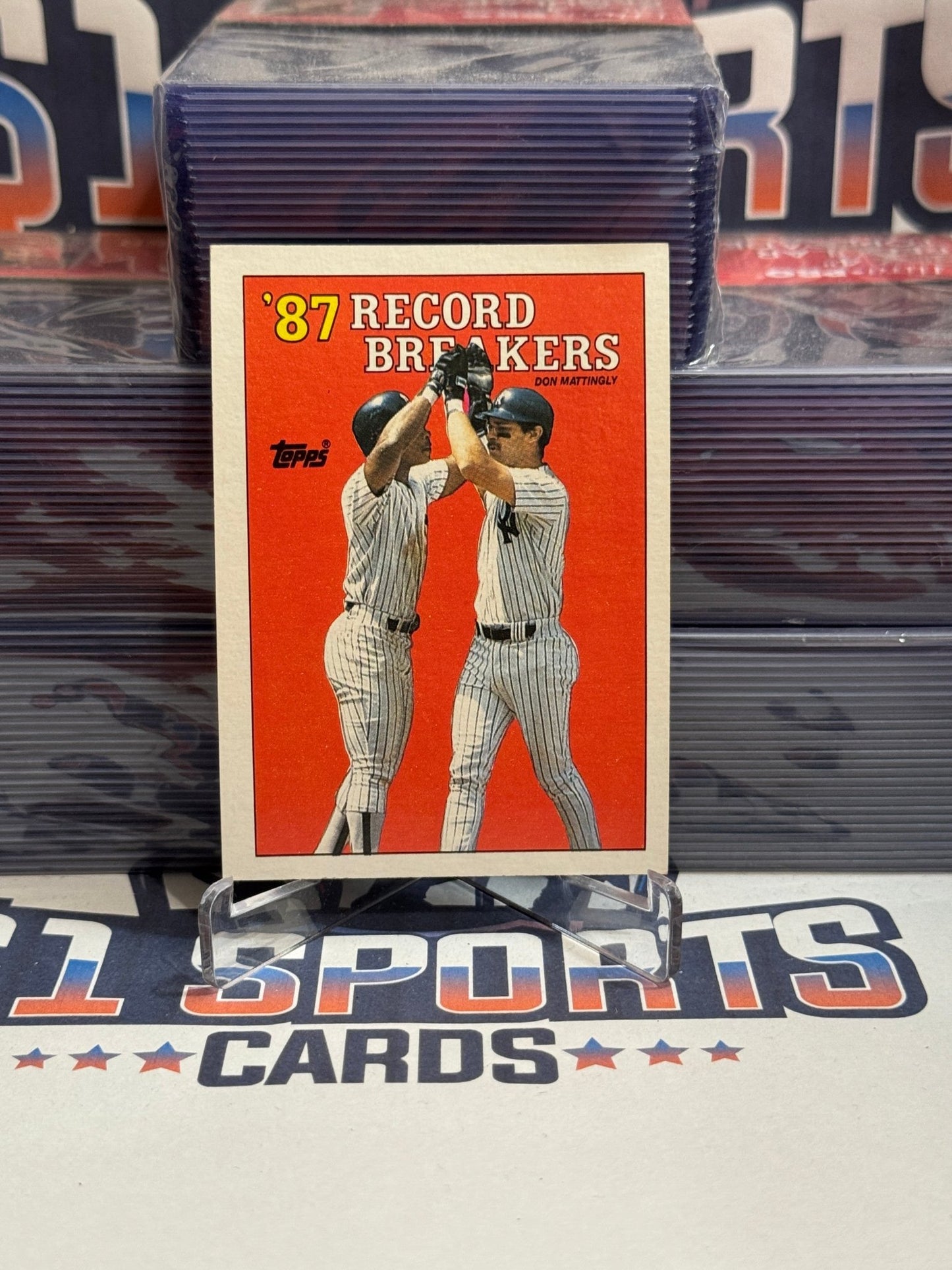 1988 Topps (Record Breakers) Don Mattingly & Rickey Henderson #2