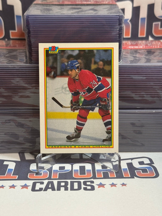 1990 Bowman Chris Chelios #42