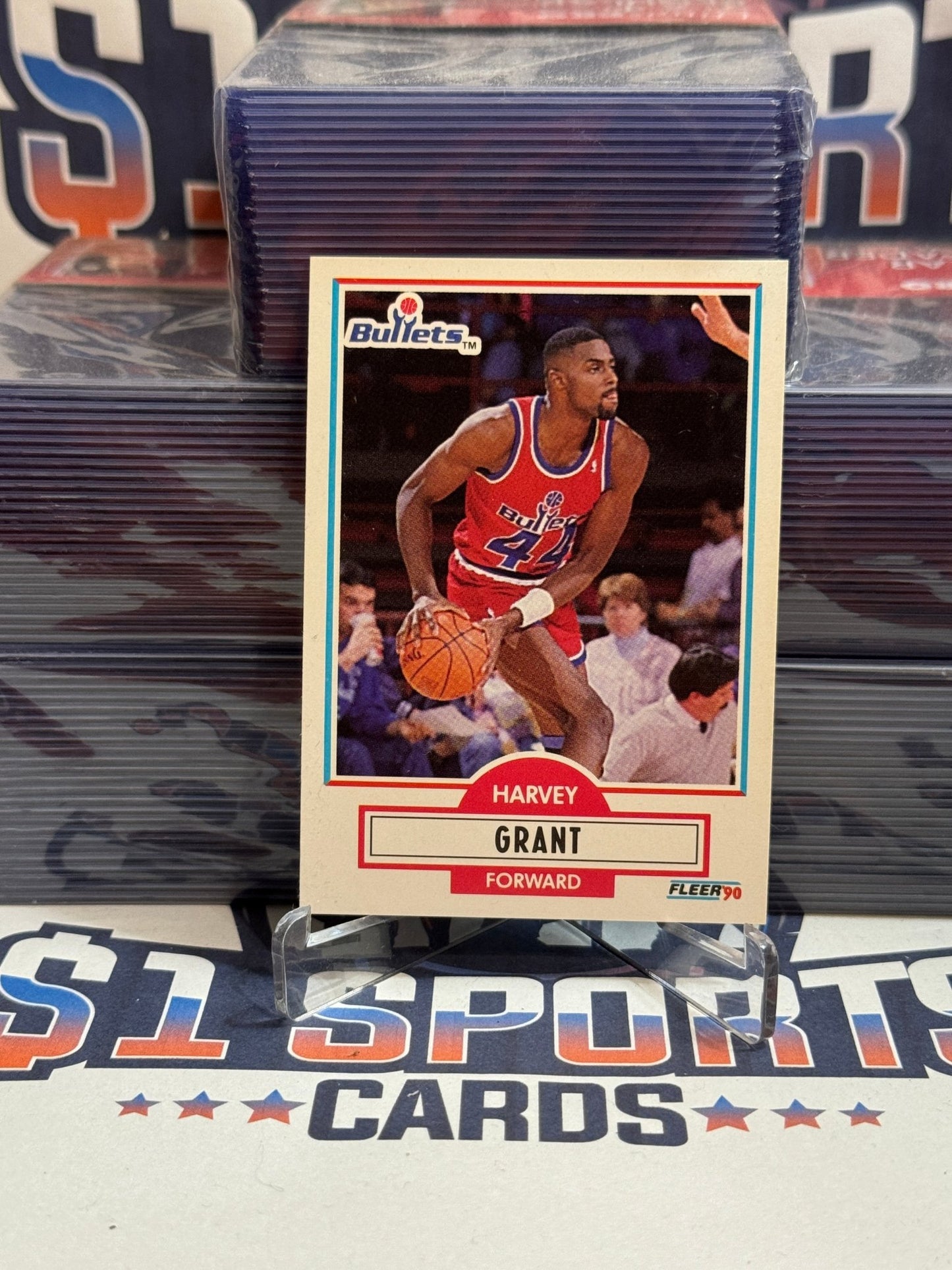 1990 NBA Hoops (Corrected Error - Name Color) Harvey Grant #192