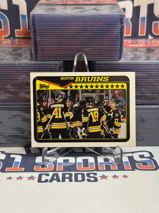 1990 Topps Bruins Team Card #165