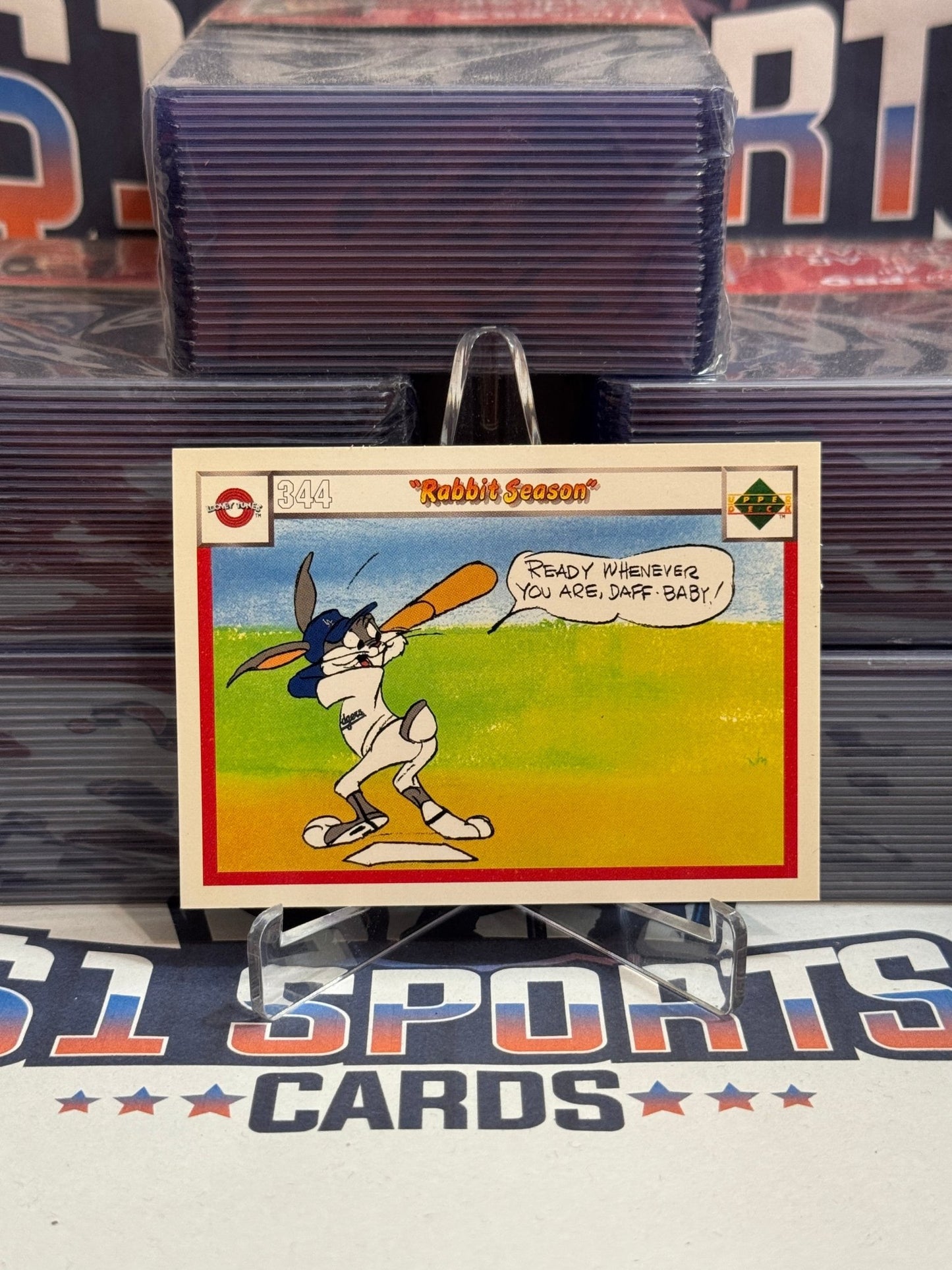 1990 Upper Deck Looney Tunes Comic Ball Bugs Bunny #344