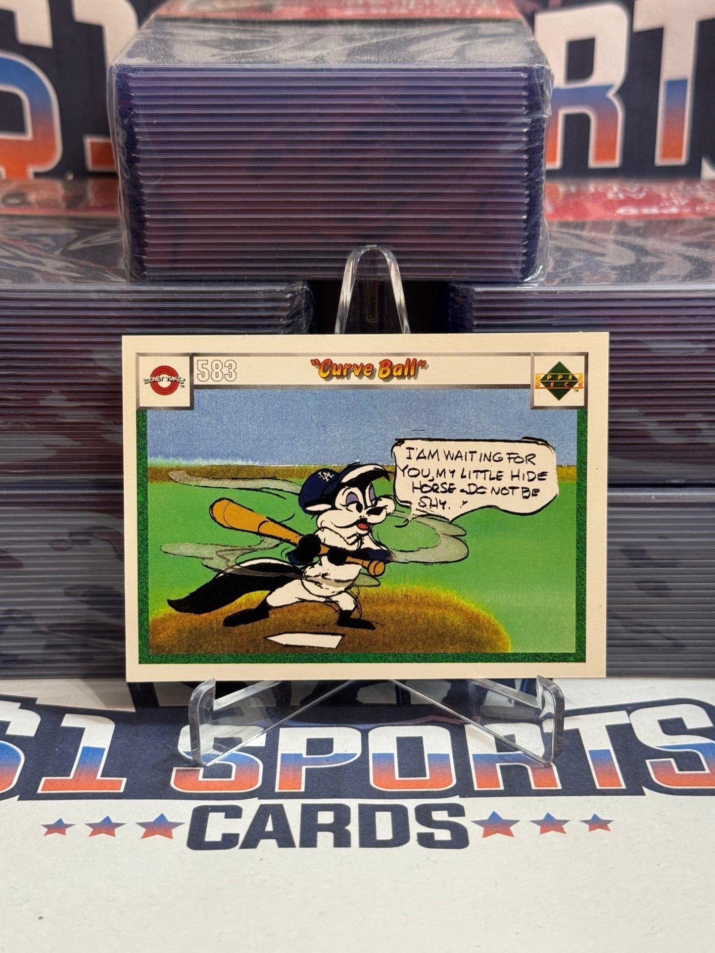 1990 Upper Deck Looney Tunes Comic Ball Pepé Le Pew #583