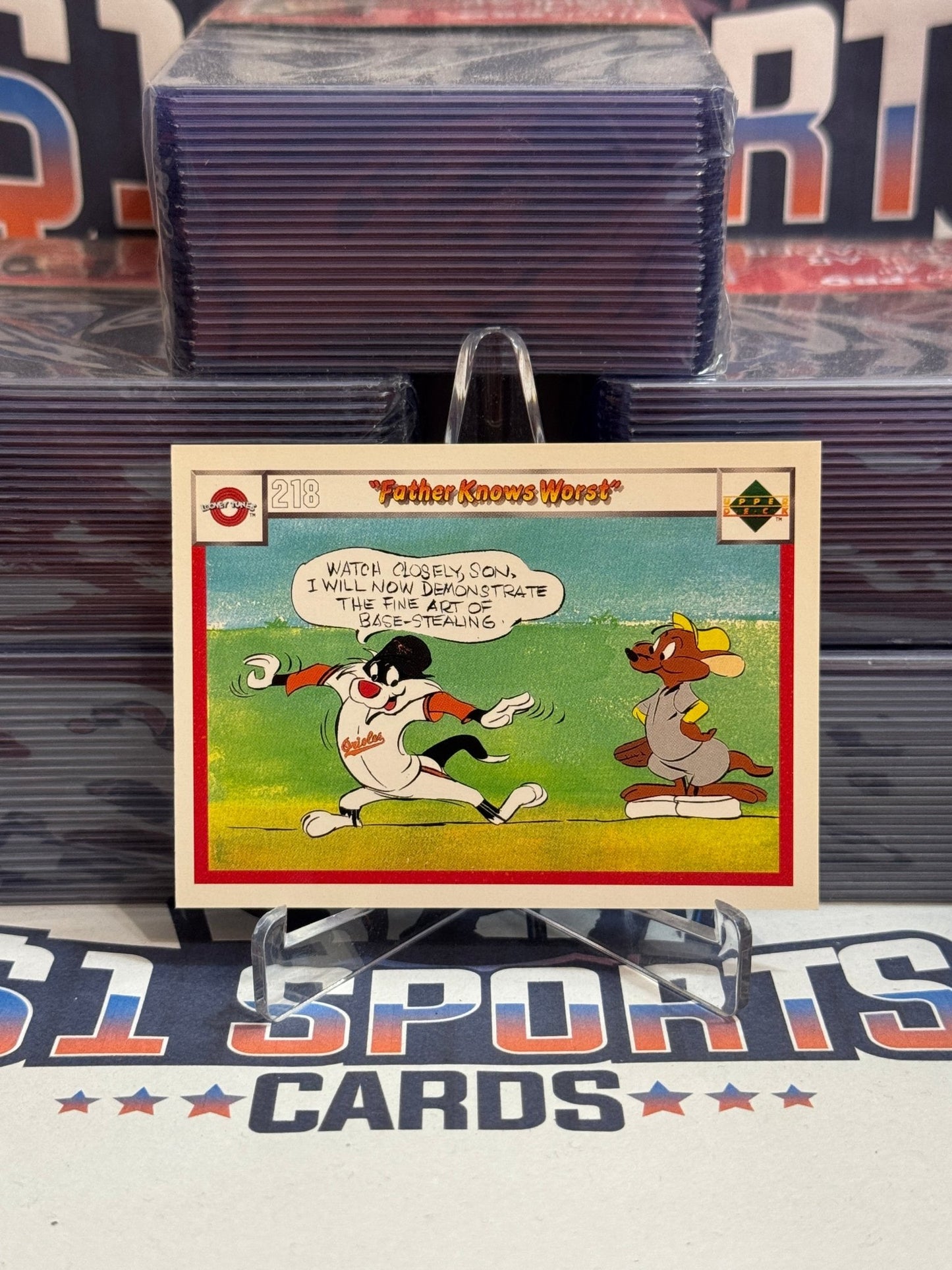 1990 Upper Deck Looney Tunes Comic Ball Sylvester #218