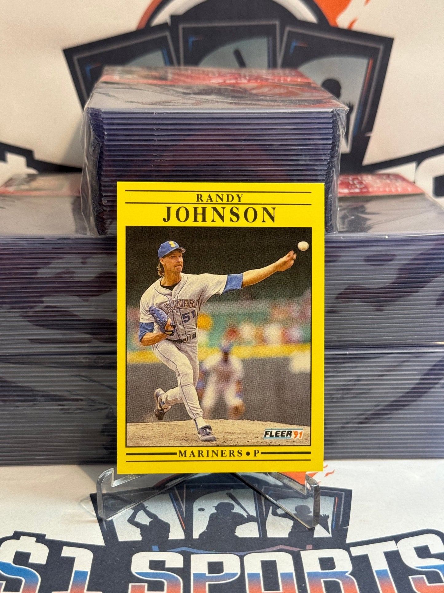 1991 Fleer Randy Johnson #455