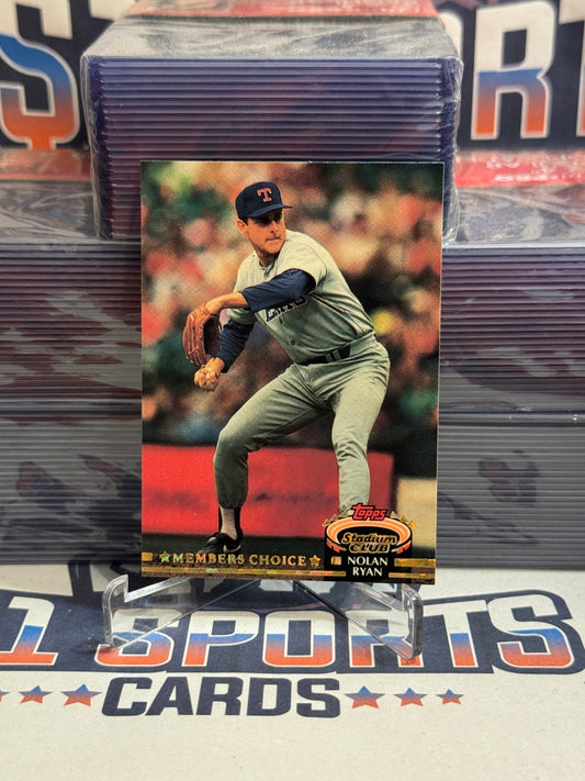 1992 Topps Stadium Club (Members Choice) Nolan Ryan #605