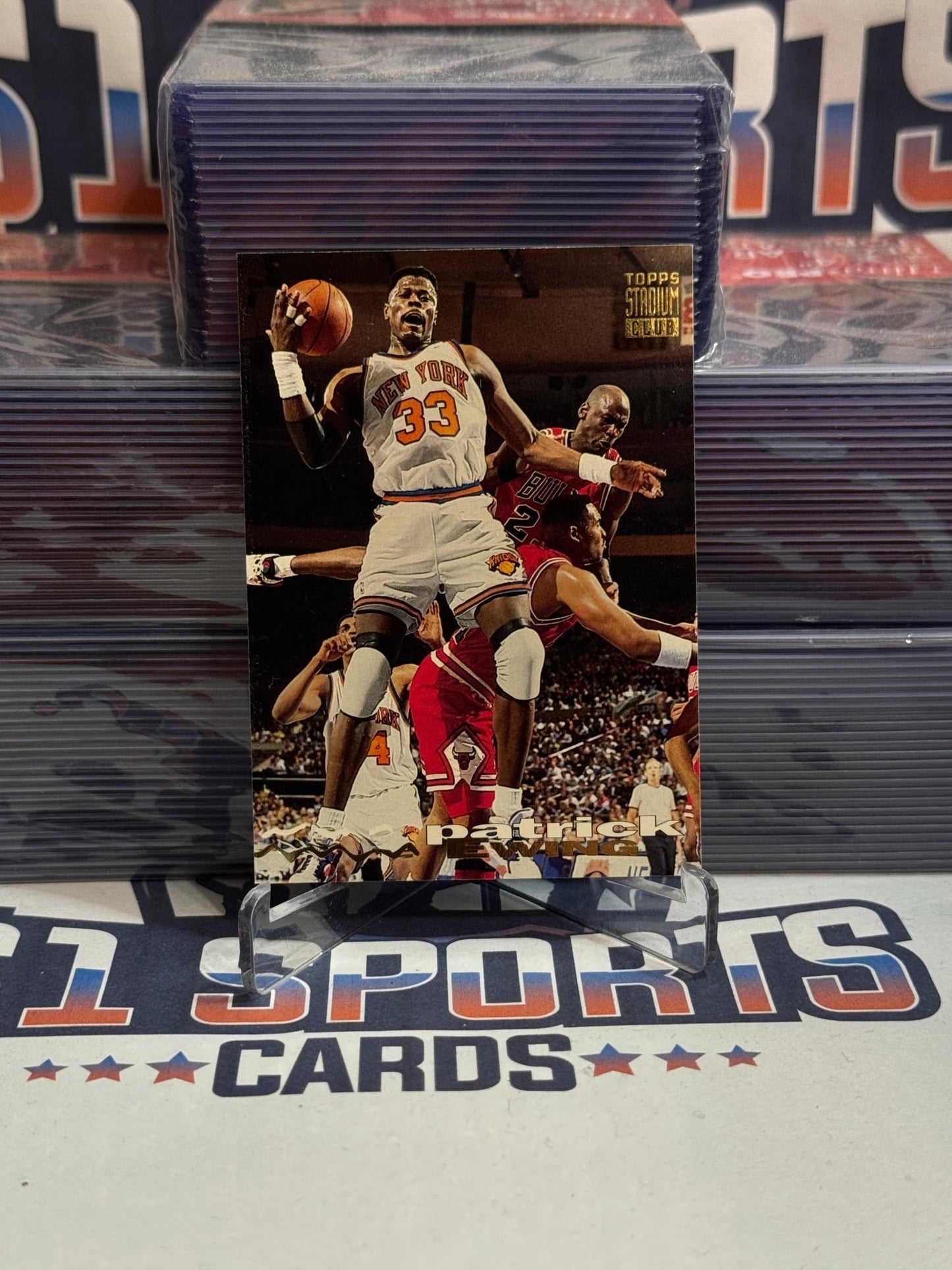 1993 Topps Stadium Club (Michael Jordan Pictured) Patrick Ewing #200