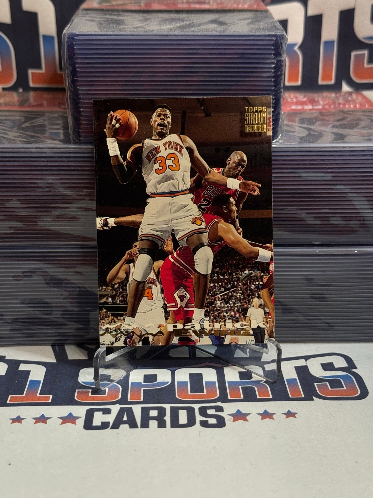1993 Topps Stadium Club (Michael Jordan Pictured) Patrick Ewing #200