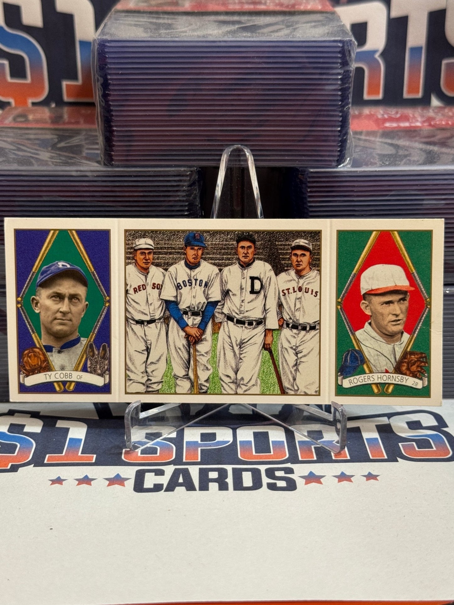 1993 Upper Deck B.A.T. Ty Cobb & Rogers Hornsby #160