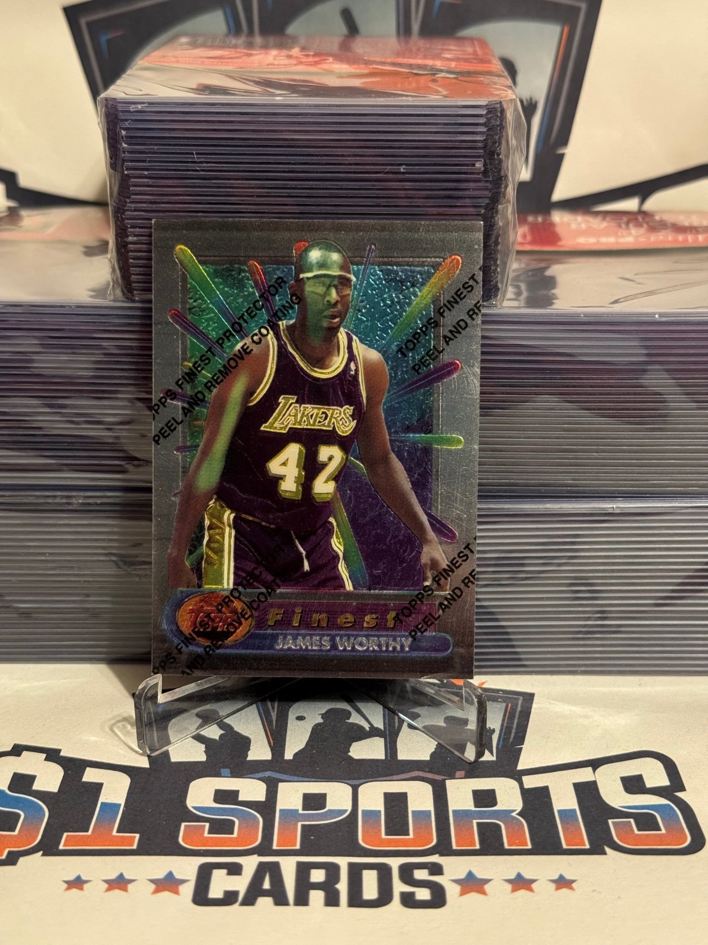 1994 Topps Finest James Worthy #42