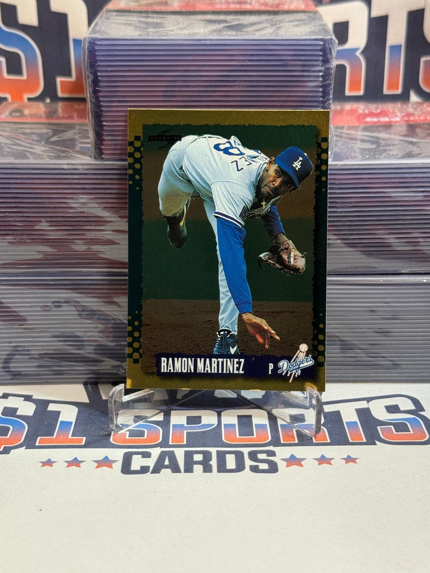 1995 Score (Gold Rush) Ramon Martinez #155