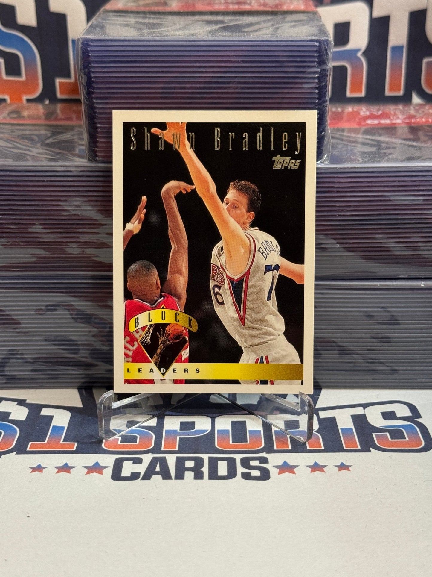 1995 Topps (Block Leaders) Shawn Bradley #28