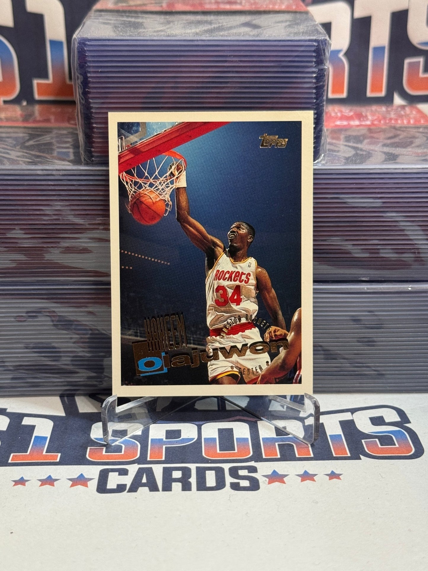 1995 Topps Hakeem Olajuwon #100
