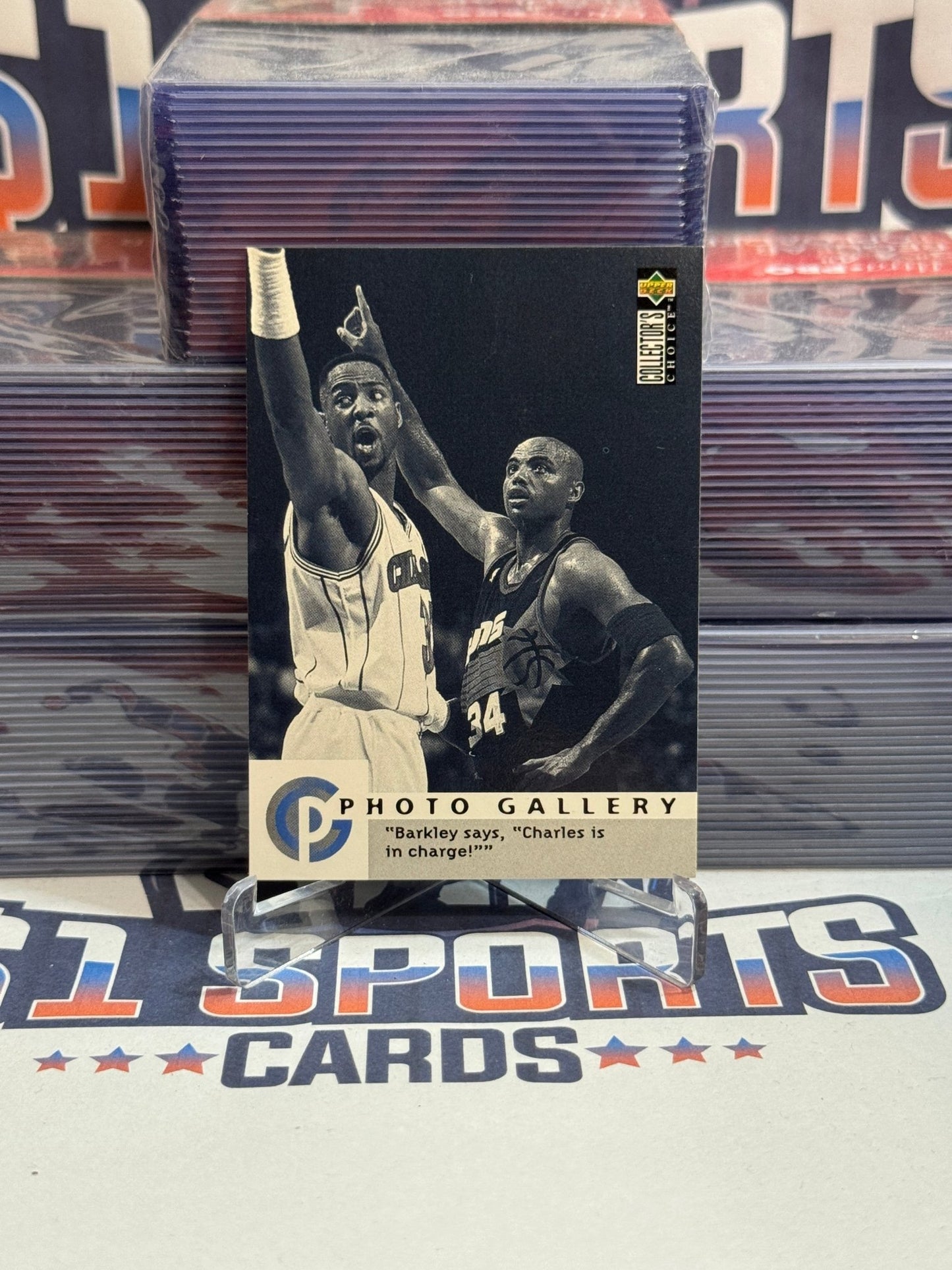 1995 Upper Deck Collector's Choice (Photo Gallery) Charles Barkley & Alonzo Mourning #397