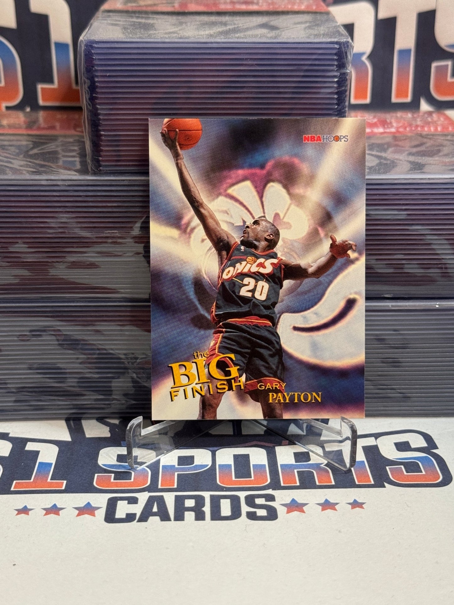 1996 NBA Hoops (The Big Finish) Gary Payton #186