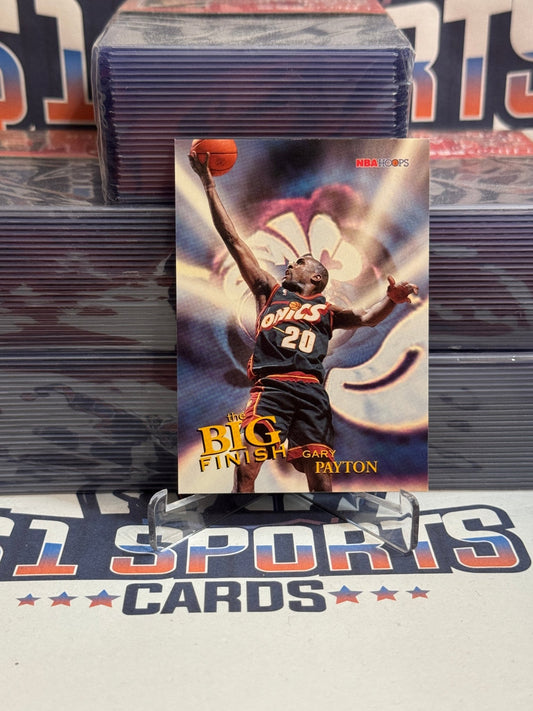1996 NBA Hoops (The Big Finish) Gary Payton #186