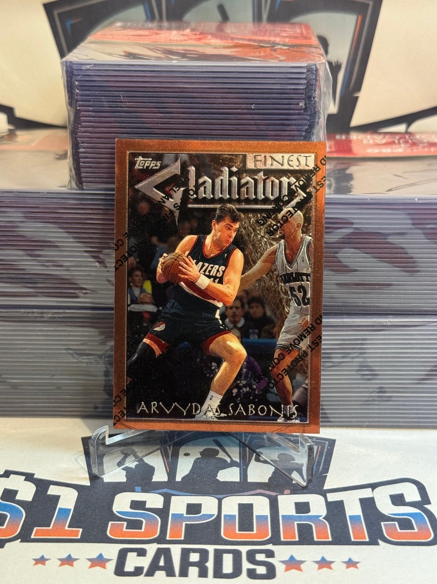 1996 Topps Chrome (Gladiators) Arvydas Sabonis #41