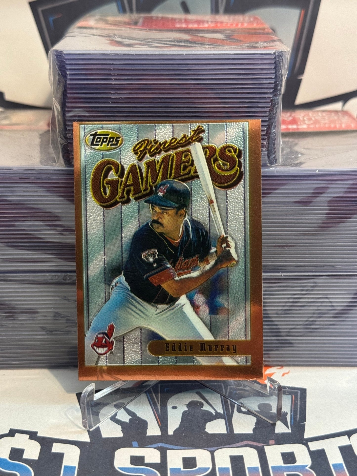 1996 Topps Finest (Gamers) Eddie Murray #21