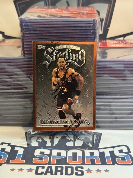 1996 Topps Finest (Sterling) Alonzo Mourning #78