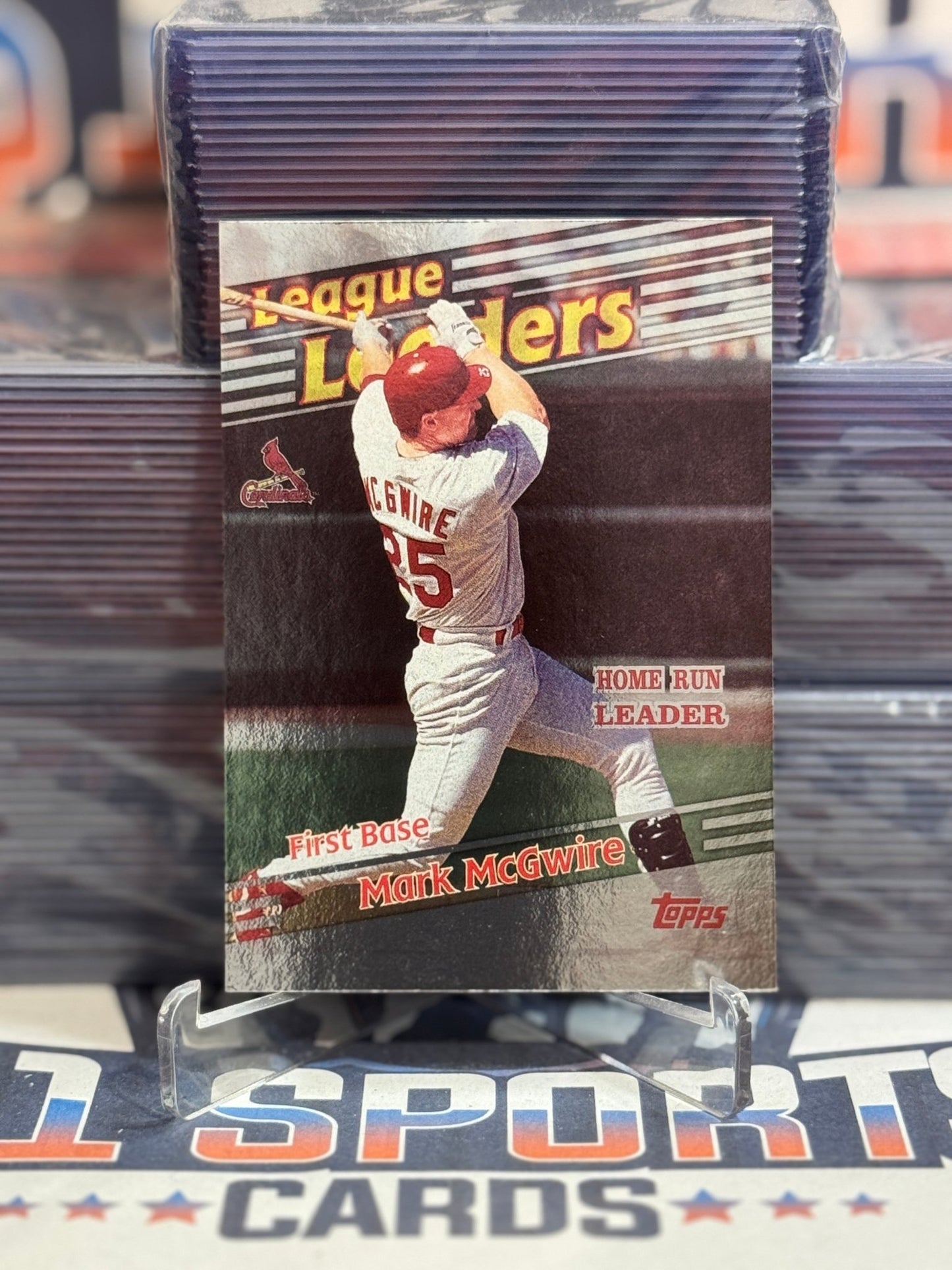 1996 Topps (League Leaders) Mark McGwire 223
