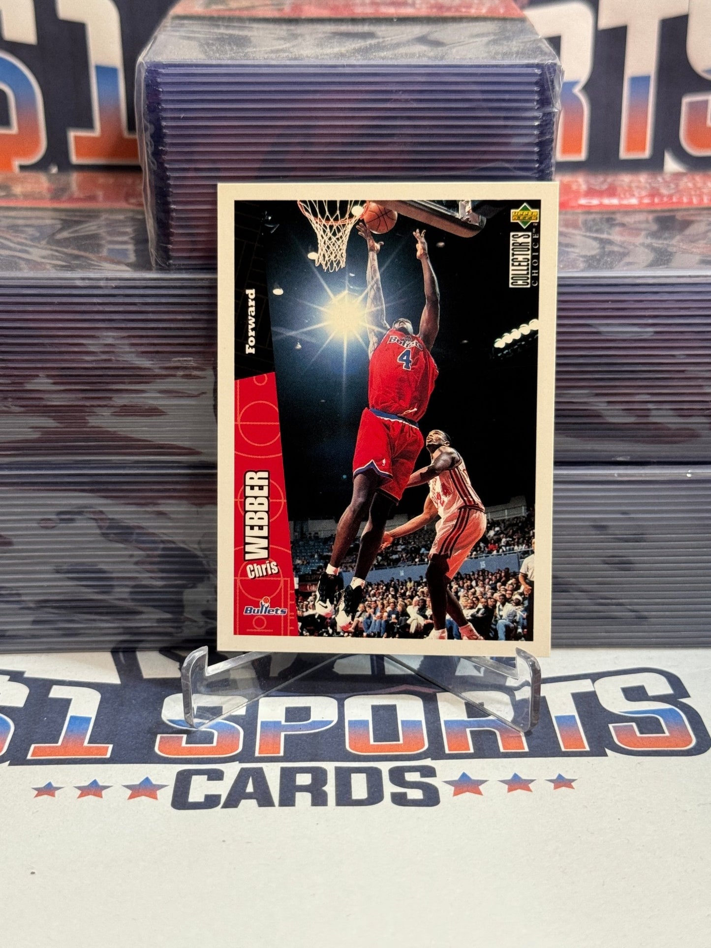 1996 Upper Deck Collector's Choice (2nd Year) Chris Webber #163