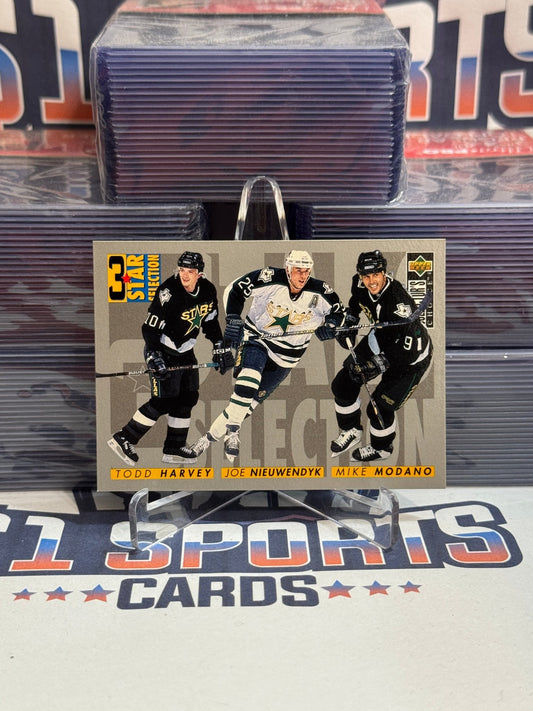 1996 Upper Deck Collector's Choice (3 Star Selection) Todd Harvey, Joe Nieuwendik, Mike Modano #315