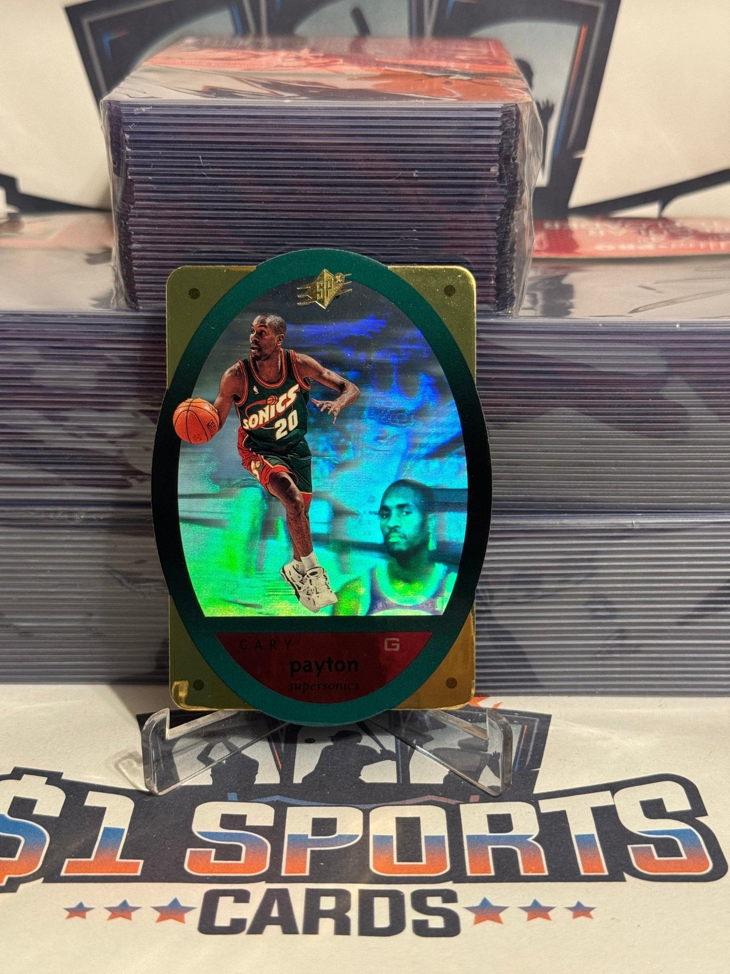 1996 Upper Deck SPx (Gold Holoview) Gary Payton #45