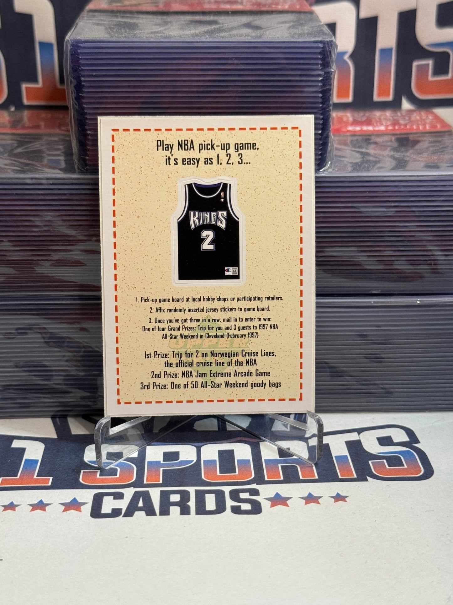 1997 Upper Deck (Pick Sticker) Mitch Richmond #NNO