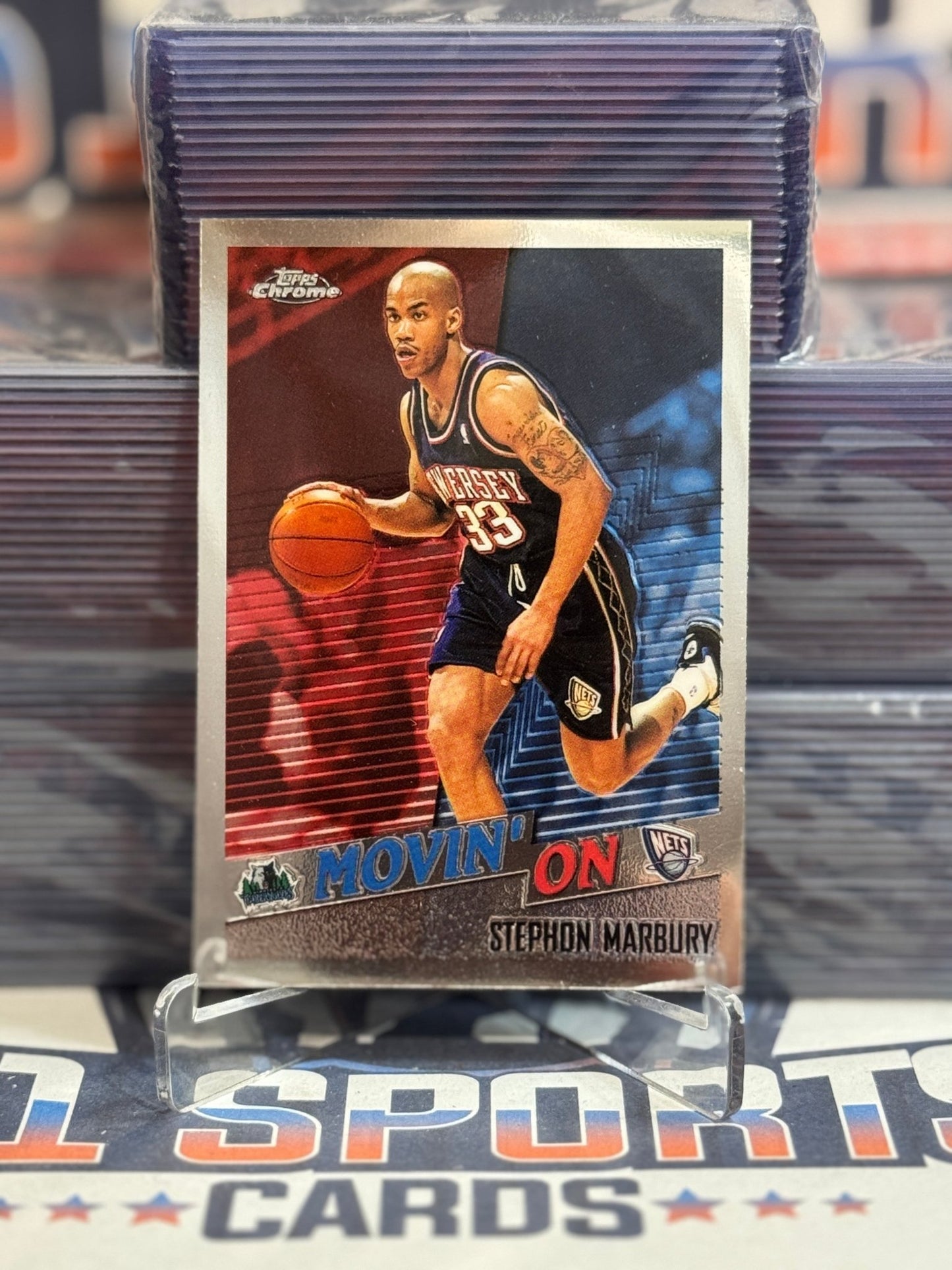 1998 Topps Chrome (Movin' On) Stephon Marbury 223