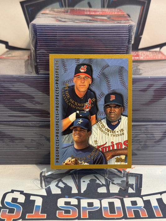 1998 Topps (Prospects) David Ortiz, Richie Sexton, Daryle Ward Rookie #257