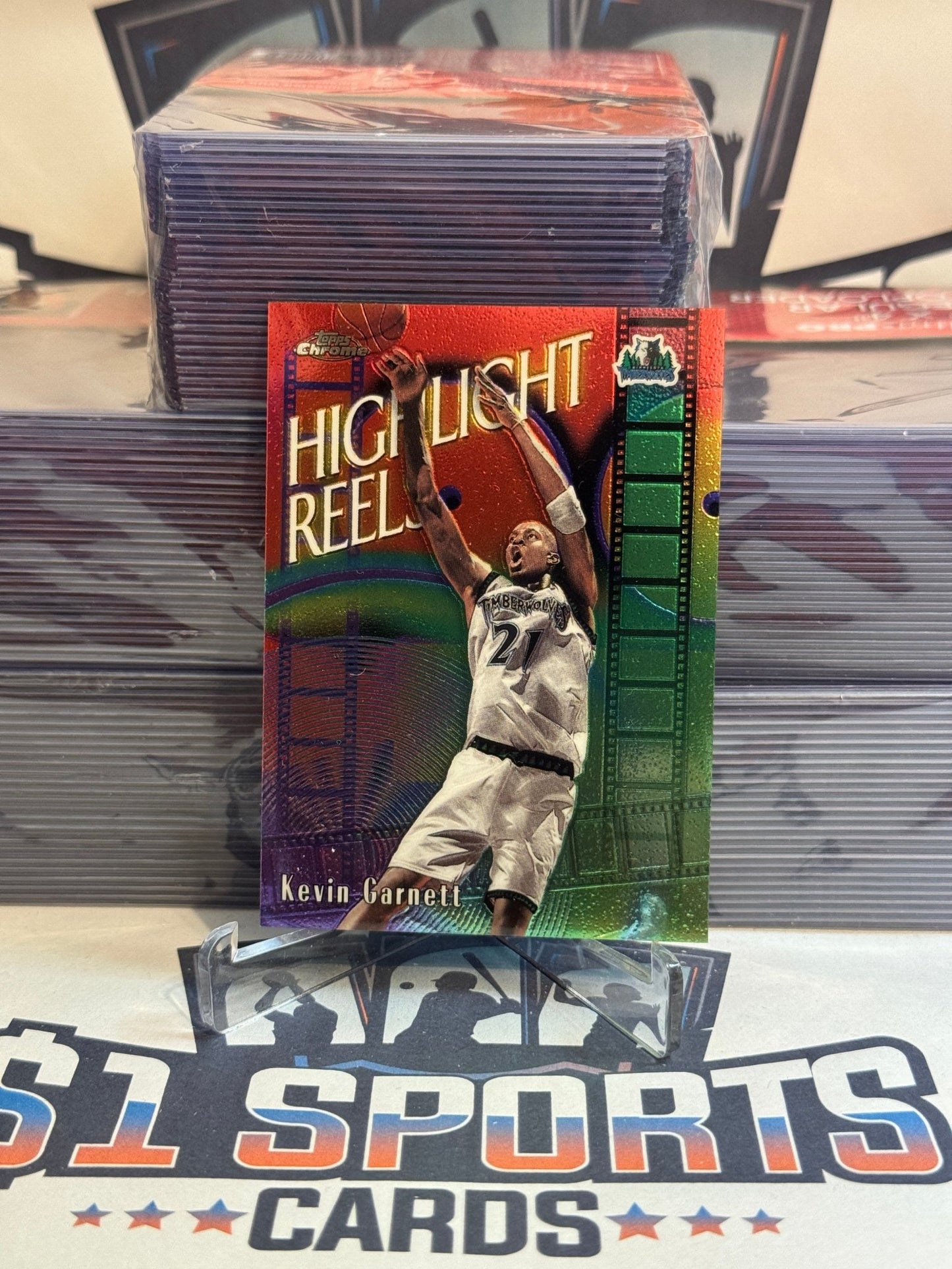 1999 Topps Chrome (Highlight Reel) Kevin Garnett #HR3